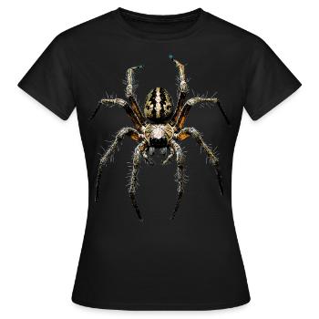 Araignée Tarentule Amour Arachnide Araignées - T-shirt Femme - noir - Devant - AI Model Female 172 dark (172cm)