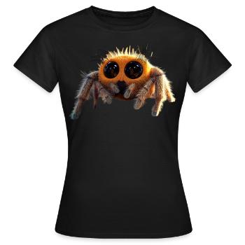 Araignée Tarentule Amour Arachnide Araignées - T-shirt Femme - noir - Devant - AI Model Female 172 dark (172cm)