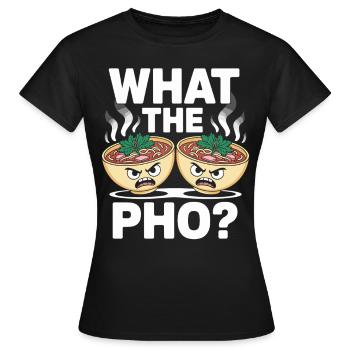 Qu’est-ce que le Pho Vietnam Voyage Nouilles Soup Love Pho - T-shirt Femme - noir - Devant - AI Model Female 172 dark (172cm)