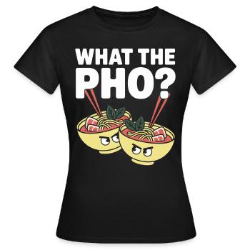 Qu’est-ce que le Pho Vietnam Voyage Nouilles Soup Love Pho - T-shirt Femme - noir - Devant - AI Model Female 172 dark (172cm)