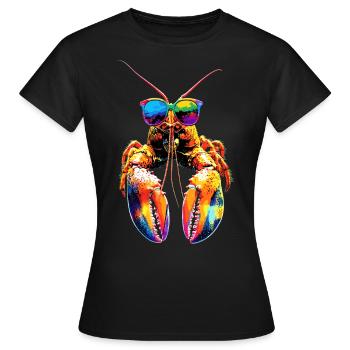 Hummer Krebstiere Großkrebs Lobster Süßer Hummer - Frauen T-Shirt - Schwarz - Vorne - AI Model Female 172 dark (172cm)