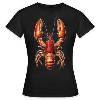 Hummer Krebstiere Großkrebs Lobster Süßer Hummer - Frauen T-Shirt - Schwarz - Vorne - AI Model Female 172 dark (172cm)