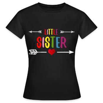 Petite soeur soeur soeur amour - T-shirt Femme - noir - Devant - AI Model Female 172 dark (172cm)