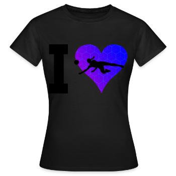 Volley-ball Joueuse de volley-ball masculin féminin - T-shirt Femme - noir - Devant - AI Model Female 172 dark (172cm)