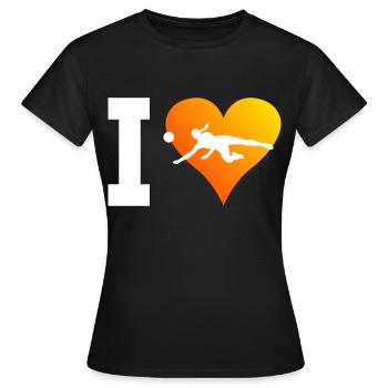 Volley-ball masculin Volley-ball féminin Jouer volley-ball sp - T-shirt Femme - noir - Devant - AI Model Female 172 dark (172cm)