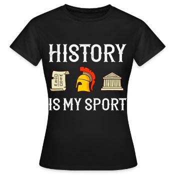 History Teacher Lesson Professor Historian - Women's T-Shirt - black - Front - AI Model Female 172 dark (172cm)