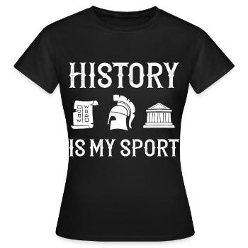 History Teacher Lesson Professor Historian - Women's T-Shirt - black - Front - AI Model Female 172 dark (172cm)