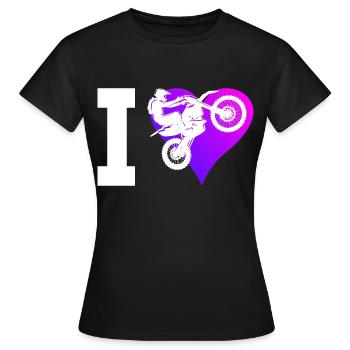 Dirt Biker Dirt Bike Motocross Dirt Bike Men - Women's T-Shirt - black - Front - AI Model Female 172 dark (172cm)
