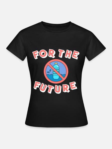 Naturschutz Plastik Klimawandel - Frauen T-Shirt - Schwarz