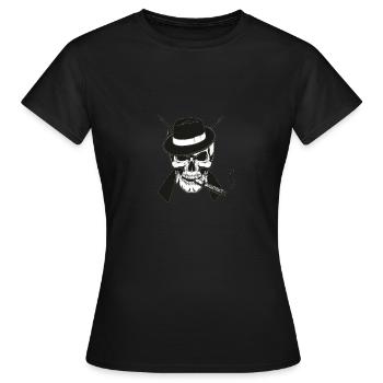 Mafia-Schädel - Frauen T-Shirt - Schwarz - Vorne - AI Model Female 172 dark (172cm)