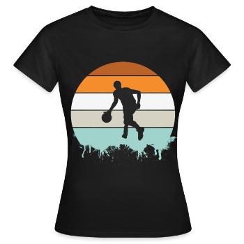 Basketball Basketballer - Frauen T-Shirt - Schwarz - Vorne - AI Model Female 172 dark (172cm)