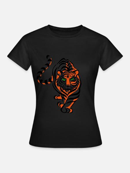 Tiger (3c) - Women's T-Shirt - black