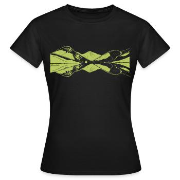Wasdale view - Women's T-Shirt - black - Front - AI Model Female 172 dark (172cm)
