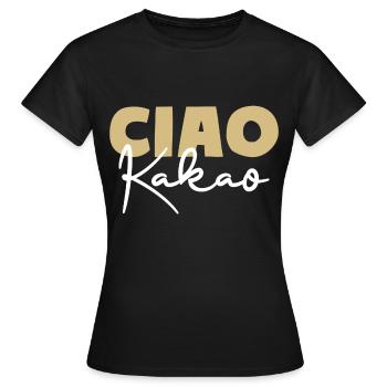 Cacao Ciao - T-shirt Femme - noir - Devant - AI Model Female 172 dark (172cm)