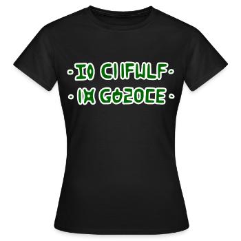 Mot Cacher Ta gueule - T-shirt Femme - noir - Devant - AI Model Female 172 dark (172cm)