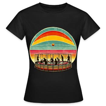 Gaga Ball Joueur de Gagaball Gaga Ball - T-shirt Femme - noir - Devant - AI Model Female 172 dark (172cm)