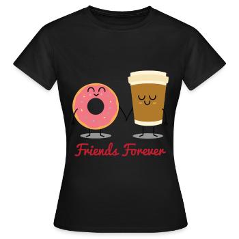 Friendship - Women's T-Shirt - black - Front - AI Model Female 172 dark (172cm)