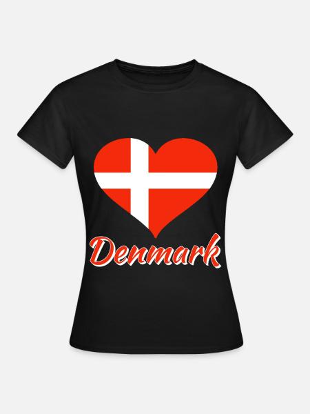 Denmark - Frauen T-Shirt - Schwarz