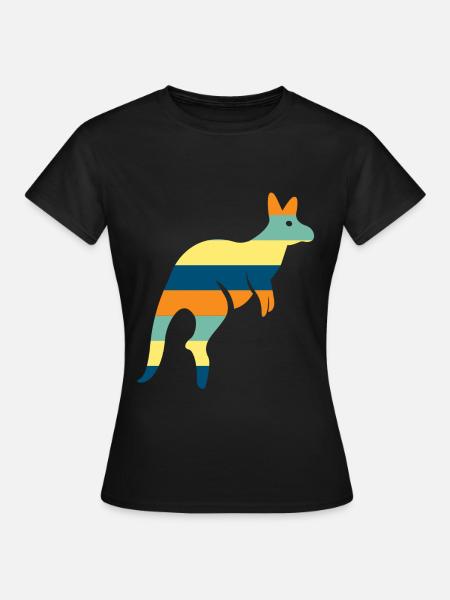 Kangaroo - Frauen T-Shirt - Schwarz