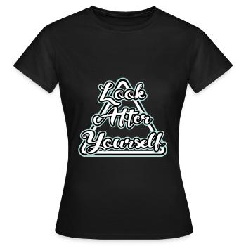 disant - T-shirt Femme - noir - Devant - AI Model Female 172 dark (172cm)