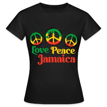 Jamaica Jamaika - Frauen T-Shirt - Schwarz - Vorne - AI Model Female 172 dark (172cm)