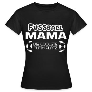 Soccer Mom The Coolest On The Pitch - Women's T-Shirt - black - Front - AI Model Female 172 dark (172cm)
