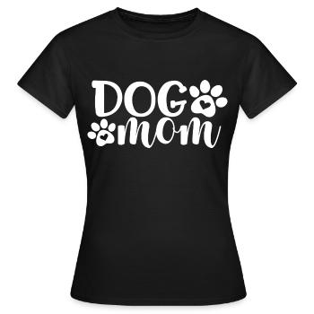 Dog Mom - Frauen T-Shirt - Schwarz - Vorne - AI Model Female 172 dark (172cm)