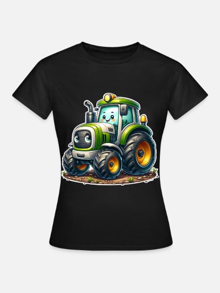 Traktor - Frauen T-Shirt - Schwarz