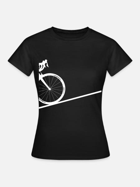Graphic with road bike - Women's T-Shirt - black