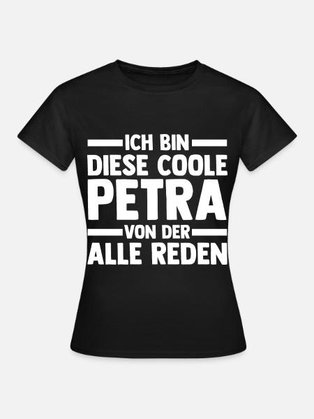Name Petra - Frauen T-Shirt - Schwarz