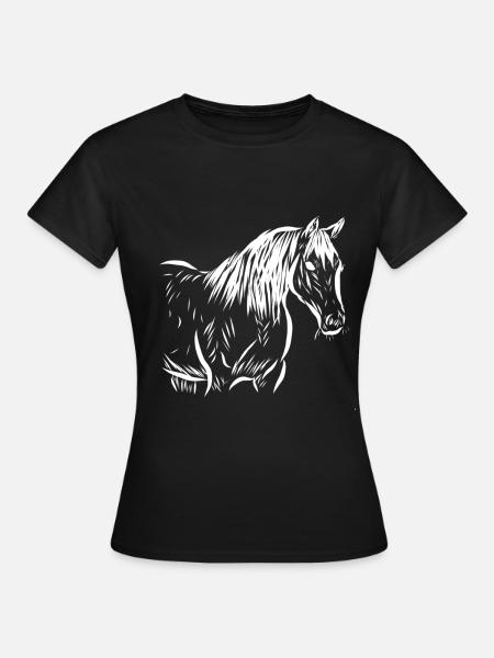 Cheval - T-shirt Femme - noir