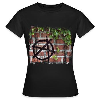 anarchy - Women's T-Shirt - black - Front - AI Model Female 172 dark (172cm)