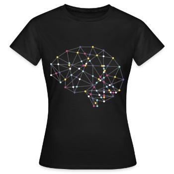 Tee-shirt intelligent pour les gens intelligents - T-shirt Femme - noir - Devant - AI Model Female 172 dark (172cm)