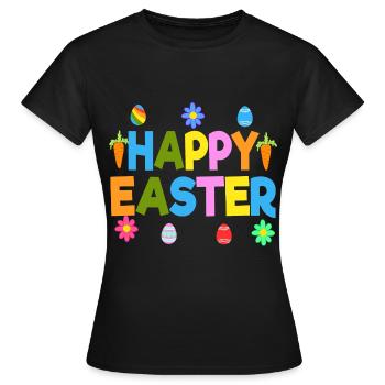 Le cadeau parfait pour ceux qui aiment Pâques et - T-shirt Femme - noir - Devant - AI Model Female 172 dark (172cm)