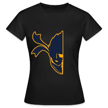 Half Face Ninja Karate Martial Arts Fencer Ninja - T-shirt Femme - noir - Devant - AI Model Female 172 dark (172cm)