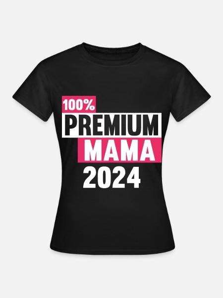 Werdende Mama 2024 - Frauen T-Shirt - Schwarz