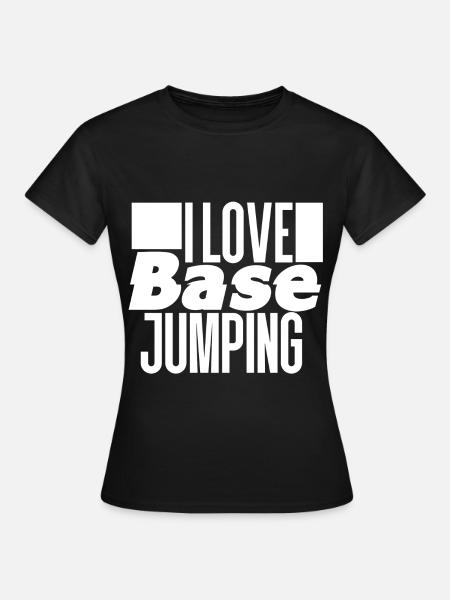 Base Jumping - Frauen T-Shirt - Schwarz