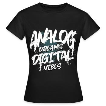 Synthétiseur - T-shirt Femme - noir - Devant - AI Model Female 172 dark (172cm)