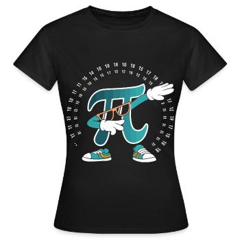 Pi - T-shirt Femme - noir - Devant - AI Model Female 172 dark (172cm)