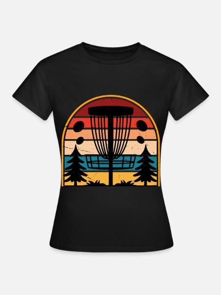 Disc Golf - Frauen T-Shirt - Schwarz