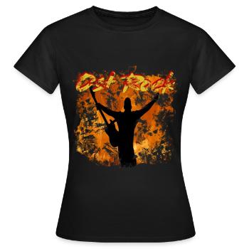 Ostrock,deutsch Rock,Ossi,Music,Party,Disco,Tanzen - Frauen T-Shirt - Schwarz - Vorne - AI Model Female 172 dark (172cm)