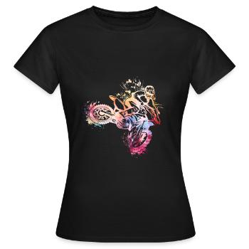 Le sport automobile - T-shirt Femme - noir - Devant - AI Model Female 172 dark (172cm)