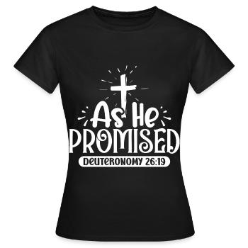 Easter - Celebrate the Resurrection of Jesus - Women's T-Shirt - black - Front - AI Model Female 172 dark (172cm)
