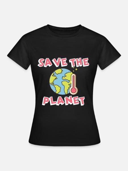 Changement climatique Protection du climat - T-shirt Femme - noir