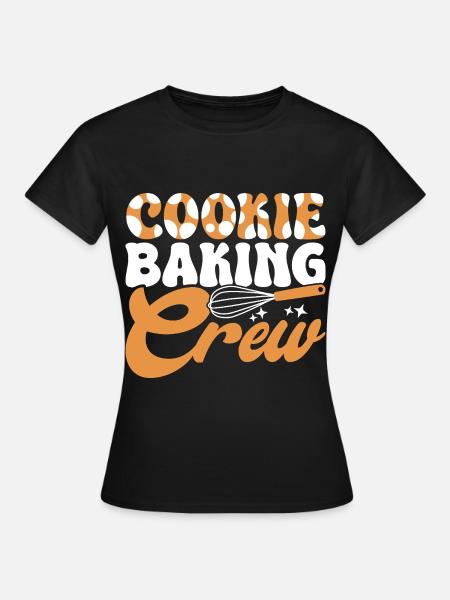 Backen Bäcker Bäckerei - Frauen T-Shirt - Schwarz