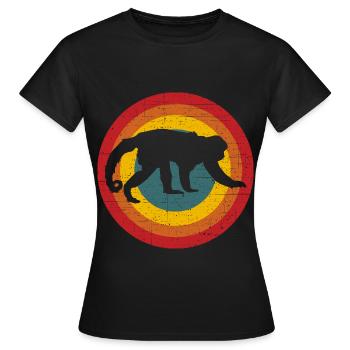 Monkey - Women's T-Shirt - black - Front - AI Model Female 172 dark (172cm)