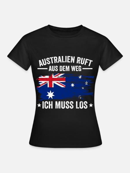 Australien Reise Australier Australierin - Frauen T-Shirt - Schwarz