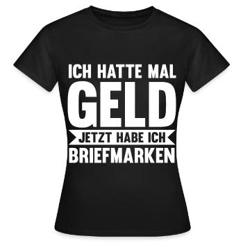 Philatelie Briefmarkensammlung Briefmarkensammler - Frauen T-Shirt - Schwarz - Vorne - AI Model Female 172 dark (172cm)