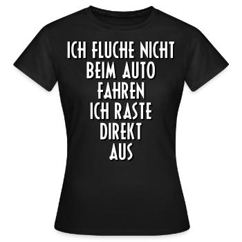 Désengager les dictons de moteur de voiture cadeau idée cadeau - T-shirt Femme - noir - Devant - AI Model Female 172 dark (172cm)