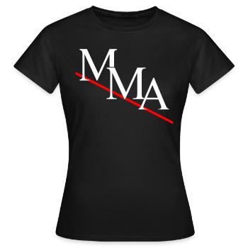 MMA - Frauen T-Shirt - Schwarz - Vorne - AI Model Female 172 dark (172cm)